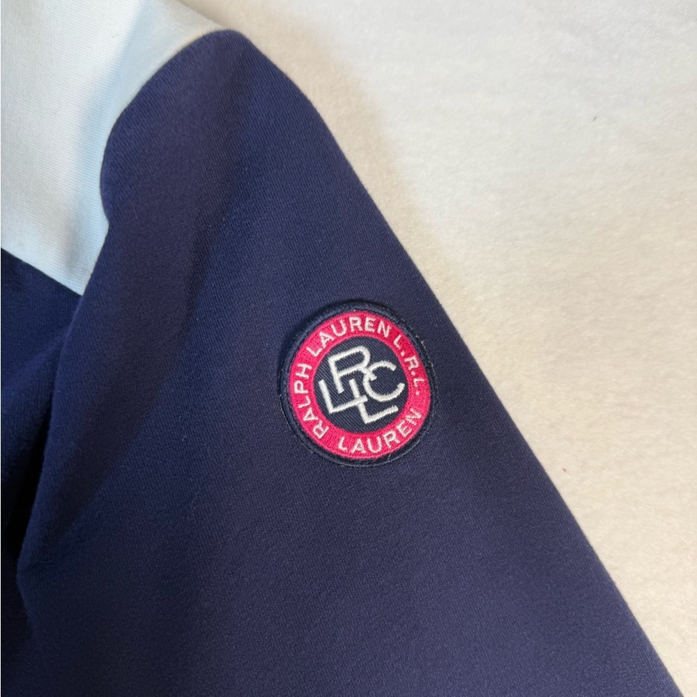 Lauren Ralph Lauren Activewear Blue, White and Pink Zip-up Jacket Size 1X - Picture 9 of 11